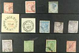 FORGERIES A 'used' Collection Of Forged 19th Century Stamps With Values To 1s. (12 Forgeries) For More Images, Please Vi - Bermuda