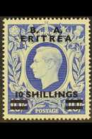 ERITREA 1950 10s On 10s Ultramarine, SG E25, Never Hinged Mint Lightly Toned Gum For More Images, Please Visit Http://ww - Africa Oriental Italiana