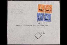 MIDDLE EAST FORCES 1949 (2 Nov) Commercial Cover To Hull Bearing KGVI 2d And 2½d (SG M12/13, Sassone 7/8) Horizontal Pai - Italienisch Ost-Afrika