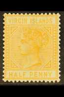 1883-84 ½d Yellow-buff, SG 26, Fine Mint. For More Images, Please Visit Http://www.sandafayre.com/itemdetails.aspx?s=620 - Britse Maagdeneilanden