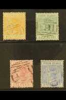 1883-84 Complete Set, SG 26/31, With Neat A91 Cancels, The 2½d In Violet. (4 Stamps) For More Images, Please Visit Http: - British Virgin Islands