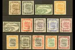 1947-51 Complete Set, SG 79/92, Fine Cds Used, Fresh. (14 Stamps) For More Images, Please Visit Http://www.sandafayre.co - Brunei (...-1984)