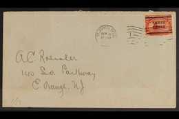 1920 EARLY USAGE ON COVER 3c On 35c Red, SG 147, On Neat Cover To USA, Tied St John's Sept. 16th Machine Cancel - The Se - Otros & Sin Clasificación