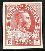 1930 ADMIRAL REVERSED PRINTING TRIAL. 3c Admiral Enlarged Design Printed In Reverse As A Trial Of The Victory Kidden Mac - Otros & Sin Clasificación