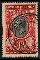 1935 10s Black And Scarlet, Geo V With Palms, SG 107, Very Fine Used. For More Images, Please Visit Http://www.sandafayr - Kaimaninseln