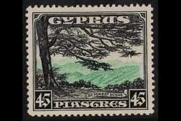 1934 45pi Green And Black, Forest Scene, SG 143, Very Fine Mint. For More Images, Please Visit Http://www.sandafayre.com - Other & Unclassified