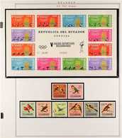1930-1969 ALL DIFFERENT AIR-POST COLLECTION An Extensive, Mint & Never Hinged Mint (mostly NHM) Collection Of Complete S - Ecuador