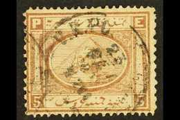 1867-71 5pi Brown, Perf 15x12½, Type IV, WATERMARK IMPRESSED ON FACE, SG 16x, Fine Used. For More Images, Please Visit H - Other & Unclassified