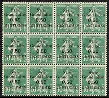 SYRIA 1923 "Syrie Grand Liban" 0.50 Centiemes On 10c Green "Sower", Variety SURCHARGE ERROR, Yv 90b, Maury 95B & SG 99a, - Autres & Non Classés