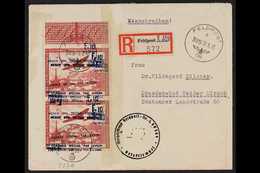 FRENCH LEGION 1943 (7 Jun) Registered Env To Germany, Franked Vertical Pair Of The 1941 F+10Fr Carmine & Blue French Leg - Sonstige & Ohne Zuordnung