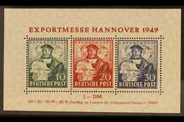 BRITISH / AMERICAN ZONE 1949 Hannover Fair Miniature Sheet, Mi Block 1a, Never Hinged Mint For More Images, Please Visit - Andere & Zonder Classificatie