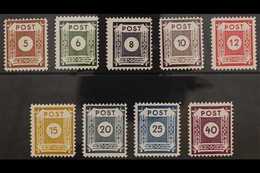 SOVIET ZONE EAST SAXONY 1945 Coswig Local Postmasters Perf 11½ Complete Numerals Set, Michel 42 D III / 50 D III, Never  - Sonstige & Ohne Zuordnung