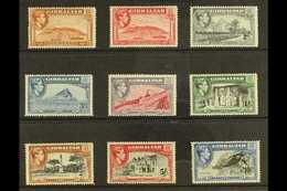 1938-51 A Complete Set Of All The Perf 14 Printings With 1d Yellow-brown, 1½d Carmine, 2d Grey, And 3d Light Blue, Plus  - Gibraltar