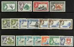 1939-55 KGVI PICTORIALS A Fine Mint Group Presented On A Stock Card That Includes A Complete "Basic" Set (SG 43/54) Plus - Gilbert- En Ellice-eilanden (...-1979)