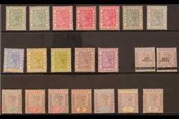 1884-1902 MINT QV SELECTION Presented On A Stock Card That Includes 1884-91 Set To 4d & 1s Incl 1d Shades, 2d (x2) & 3d  - Côte D'Or (...-1957)