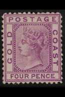 1975 4d Magenta, Wmk CC, SG 2, Very Fine Mint No Gum. Cat £475 For More Images, Please Visit Http://www.sandafayre.com/i - Goldküste (...-1957)