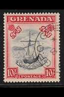 1938 10s Slate Blue And Bright Carmine, "Badge", SG 163b, Very Fine Used. RPS Cert. For More Images, Please Visit Http:/ - Grenada (...-1974)