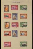1912-1954 COLLECTION On Leaves, Mint & Used, Includes 1912-21 25c (x2) Used & $1 Mint, 1921-37 $3 (x2) Used, 1935 Jubile - Andere & Zonder Classificatie