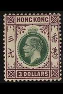 1921 $3 Green And Dull Purple, Wmk Script, SG 131, Very Fine Mint. For More Images, Please Visit Http://www.sandafayre.c - Sonstige & Ohne Zuordnung