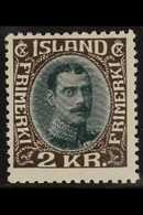 1931-37 2kr Myrtle & Sepia King Re-drawn (SG 192, Michel 166, Facit 156), Fine Mint, Fresh, Expertized Raybaudi. For Mor - Other & Unclassified