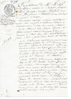 -Reçu En Espèces Métalliques Ayant Cours -  Timbre Royal De 35 Cts De 1833 - Seals Of Generality