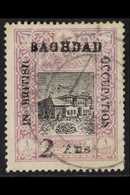 1917 2a On 1pi Black And Violet (Old Post Office) Perf 13½, SG 11b, Very Fine Used. For More Images, Please Visit Http:/ - Irak