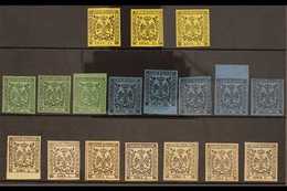 MODENA 1852-57 FINE MINT SELECTION On A Stock Card, Includes 1852-57 First Setting Without Full Point After Value 15c (x - Unclassified