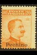 CHINA - PEKING 1917-18 20c Orange, No Watermark, Sassone 12, Mi 20X, Never Hinged Mint. For More Images, Please Visit Ht - Sonstige & Ohne Zuordnung