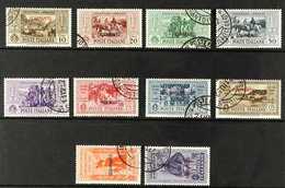 SCARPANTO 1932 Garibaldi Overprints Complete Set (SG 89/98 K, Sassone 17/26), Very Fine Cds Used, Fresh. (10 Stamps) For - Sonstige & Ohne Zuordnung