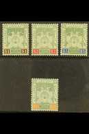 KELANTAN 1911 $1 Green And Brown To $25 Green And Orange, SG 9a - 12, Very Fine Mint. (4 Stamps) For More Images, Please - Andere & Zonder Classificatie