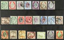 1903-1914 KEVII USED COLLECTION Presented On A Stock Card That Includes 1903-04 CA Wmk Complete Set & 1904-14 MCA Wmk Se - Malte (...-1964)