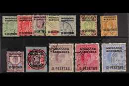 SPANISH 1907-12 Complete Set, SG 112/123, Fine Used, The 20c On 2d Is Faded, But The Top Four Values Are Very Fine. (12  - Otros & Sin Clasificación