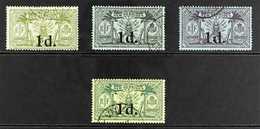 1920-21 All The 1d Surcharged Values, SG 30/33, Very Fine Used (4 Stamps) For More Images, Please Visit Http://www.sanda - Sonstige & Ohne Zuordnung