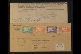 ENGLISH 1948 (20 Apr) Registered Printed 'Service Des Postes' Cover To Sweden, Bearing 1938 5c, 10c & 15c And French Iss - Altri & Non Classificati