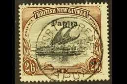 1907 2s 6d Black And Brown, Wmk Vertical, Thin Paper, SG 45a, Very Fine Used Central Cds. For More Images, Please Visit  - Papúa Nueva Guinea