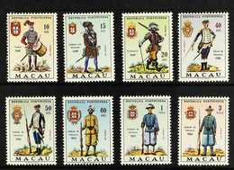 MACAO 1966 Military Uniforms Complete Set, SG 496/503, Never Hinged Mint. (8 Stamps) For More Images, Please Visit Http: - Otros & Sin Clasificación