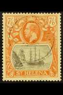 1922-37 7s6d Brownish Grey & Orange (1937), SG 111d, Cat £2000, Used With BPA Certificate Stating Forged Cancel & Confir - Isola Di Sant'Elena