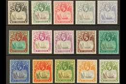 1922-37 Badge Wmk Mult Script CA Set Complete To 10s, SG 97/112, Fine Mint (15 Stamps). For More Images, Please Visit Ht - Sint-Helena