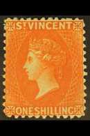 1883-84 1s Orange-vermilion, Watermark Crown CA, Perf 12, SG 45, Very Fine Mint. For More Images, Please Visit Http://ww - St.Vincent (...-1979)