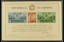 1945 Government Palace Miniature Sheet, SG MS 308a, Sass 7, Never Hinged Mint For More Images, Please Visit Http://www.s - Otros & Sin Clasificación