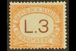 POSTAGE DUE 1925-39 3L Orange, Mi 25, SG D123, Never Hinged Mint For More Images, Please Visit Http://www.sandafayre.com - Andere & Zonder Classificatie