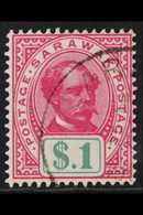 1899-1908 $1 Rose Carmine & Green, SG 47, Very Fine Used For More Images, Please Visit Http://www.sandafayre.com/itemdet - Sarawak (...-1963)