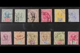 1899-1908 Brooke No Wmk Definitive Set, SG 36/47, Fine Used (12 Stamps) For More Images, Please Visit Http://www.sandafa - Sarawak (...-1963)