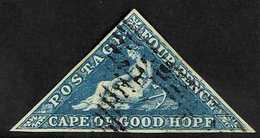 CAPE OF GOOD HOPE 1853 4d Deep Blue On Slightly Blued Paper, SG 4, Used With 3 Clear Margins. For More Images, Please Vi - Ohne Zuordnung