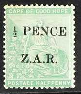 VRYBURG BOER OCCUPATION 1899 ½d Green "Z.A.R." Local Overprint, SG 1, Mint, Fresh Colour. For More Images, Please Visit  - Sin Clasificación
