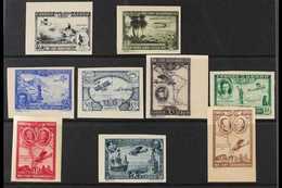 1930 Spanish - American Exhibition Airmail Set, Variety IMPERFORATE, Edifil 583/91, As SG 643/51, Scott C50/57, Never Hi - Otros & Sin Clasificación