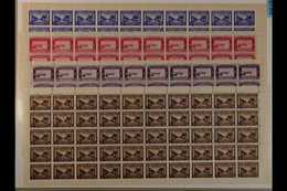 ISLA CRISTINA 1938 25c Lilac, 25c Red, 1p Brown & 1p Blue Patriotic Civil War 'Pro Beneficia' Stamps In Never Hinged Min - Autres & Non Classés