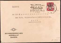 SWISS CONSULATE IN DANZIG 1939 (11 Dec) Printed 'Schweizerisches Konsulat Danzig' Cover Addressed To Bern, Bearing 1939  - Altri & Non Classificati