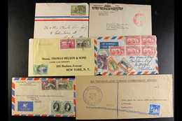 POSTAL HISTORY ACCUMULATION Majority Is Commercial Mail From KGVI / Early QEII Period, We Note 1942 Censored Cover To Ne - Trindad & Tobago (...-1961)