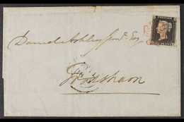 1840 - MONDAY 11TH MAY. (THE FIRST MONDAY POSTING) E/L Addressed To Frodsham From Kingsley (Cheshire) Bearing A Four Mar - Unclassified